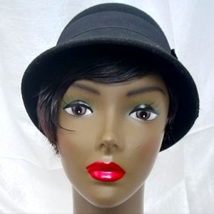 Black Wool Winter Hat